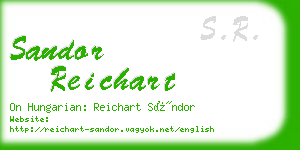 sandor reichart business card